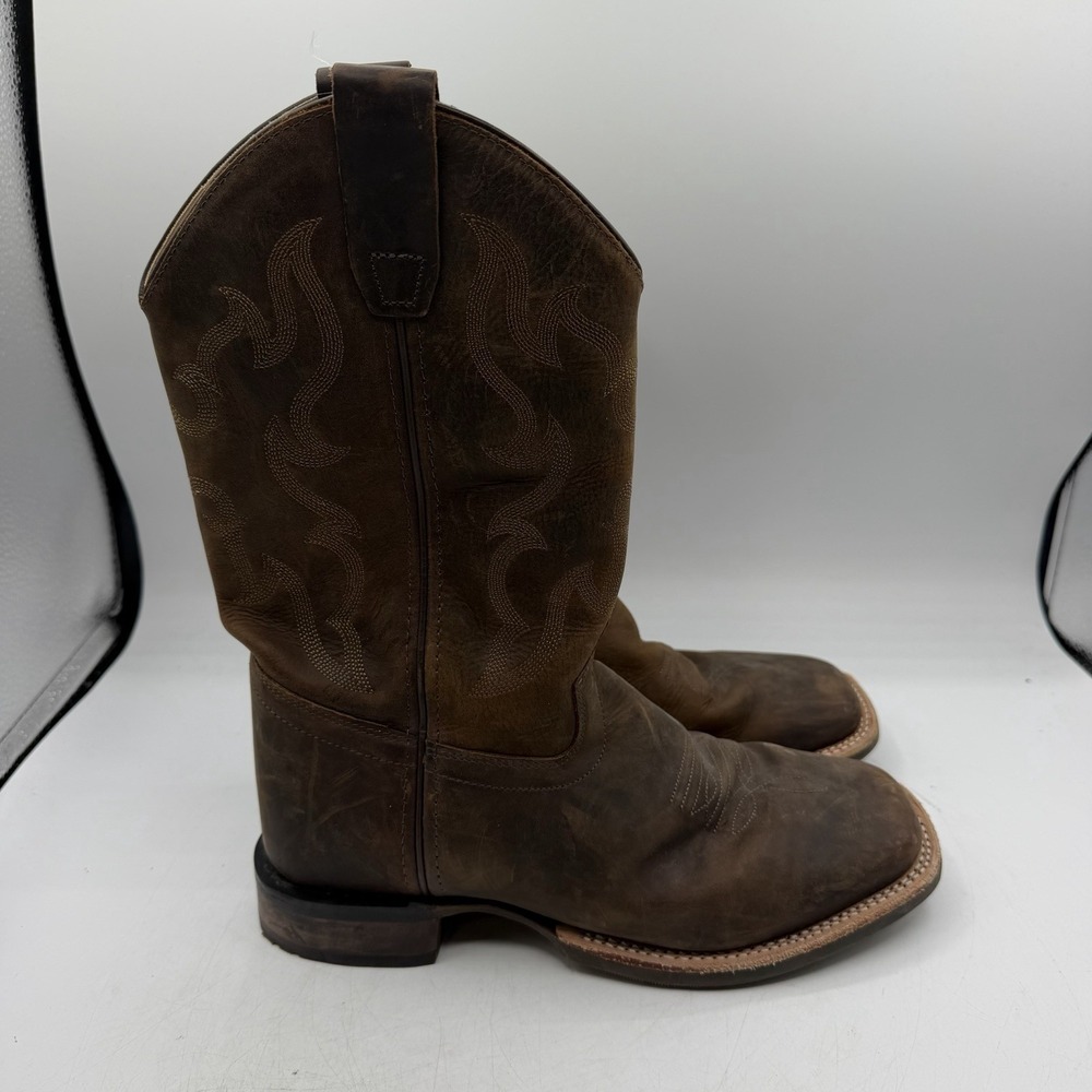Cody James Western Boots BIG KIDS Size 6.0 D Brown Leather Square Toe BBSC1904